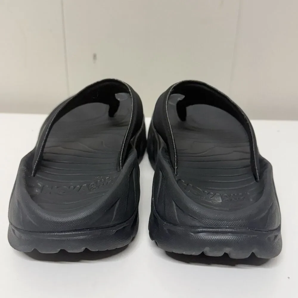 Hoka One One Ora Recovery Thong Sandals Comfort Flip Flop Men 8 Women 10 EUC